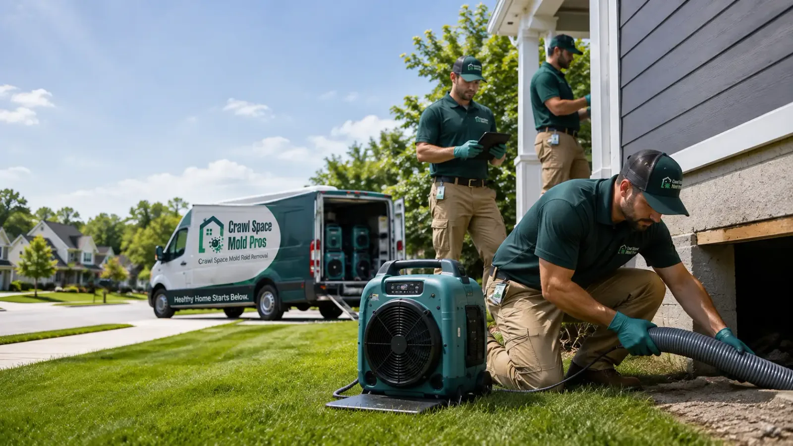 Crawl Space Mold Removal in Batesland, SD